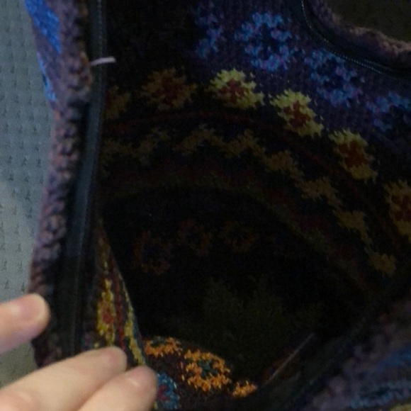 Boho style knit purse - Picture 3 of 3